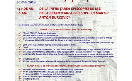 Invitaţie la simpozionul internaţional “Catolicii din Moldova – istorie şi perspective”